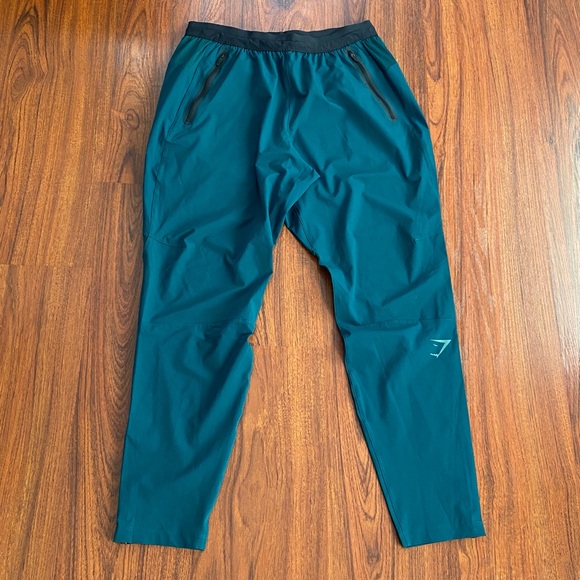 Gymshark Pants - Gymshark Teal and Black Joggers Size M